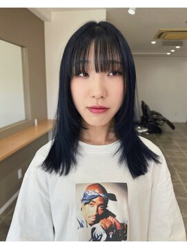 シンス(Since) ブルーブラック/顔周りレイヤー/レイヤー/フェイスレイヤー