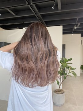 オル('olu) バレイヤージュピンクラベンダーベージュ