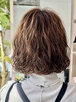 プードルパーマスパイラルパーマボブパーマウェーブ奥東 巧真