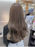 20代30代40代ミルクティベージュ韓国ヘアハイトーン