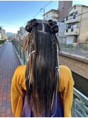 卒業式ヘアセット＋袴着付け