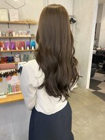 シェル 津山の手店(shel)&nbsp;大人可愛い透明感ブラウンベージュこなれロングレイヤー