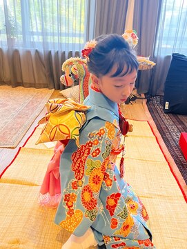 ジラ ヘアアンドメイク(girra HAIR&MAKE) 7歳七五三着付け