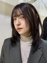 メイカ(MEIKA)&nbsp;”ロングレイヤー×チャコールブラウン” なかもと はな