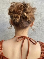 【あきら】ヘアセットお団子ヘア卒業式結婚式二次会ヘアアレンジ