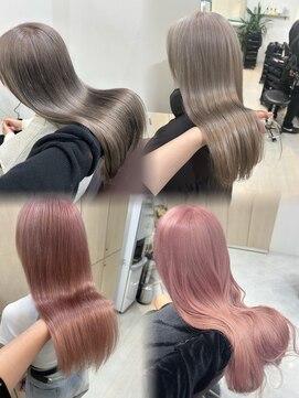 アイズ 横浜(IS) ミルクティーグレージュ/ホワイトピンク/ハイトーン/ブリーチ