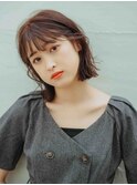 切りっぱなしボブスタイル
