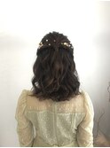 サイドまとめハーフアップ
