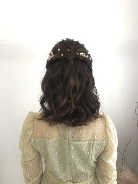 ヘアセットサロン クリアリティ(clarity) サイドまとめハーフアップ