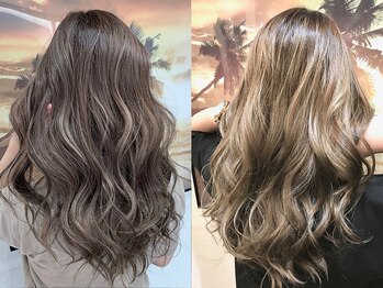 モナ ソル(MONA.SOL)の写真/＜白髪ぼかしハイライト＞ワンランク上のオシャレハイライトで白髪の悩みを解消★傷みにくく色落ちも綺麗！