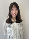 顔まわりレイヤー／レイヤーカット／ナチュラル／梅田