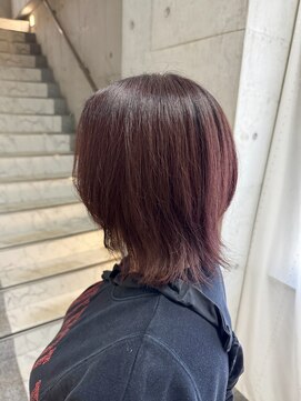 ルノン(LUNON) 黒髪クラゲヘアーオリーブグレー小顔ココアベージュ