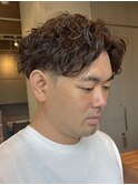 調布メンズパーマツイストスパイラルパーマ波巻きパーマツイスパ