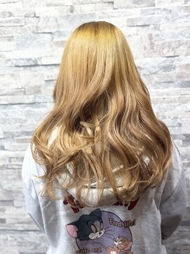 ブリーチ×髪質改善トリートメントAラインロング