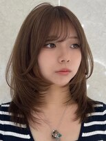 ヘアーサロングランデ(HAIR SALON GRANDE)&nbsp;ハイライトカラーミルクティーベージュレイヤーカット