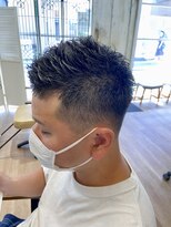 シータ 大山(THETA)&nbsp;短髪ツーブロックソフトモヒカン刈り上げベリーショートメンズ