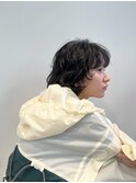 顔まわりレイヤーボブ×パーマ