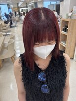ケンジ 平塚ラスカ店(KENJE)&nbsp;チェリーレッド/ダークブルー/デジタルパーマ/平塚駅