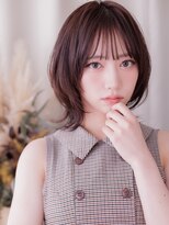 カバーヘア ブリス 北浦和(COVER HAIR bliss)&nbsp;夏カラーブリーチなしシースルーバング小顔マレットウルフ20代a