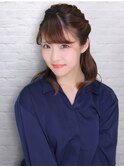 簡単ハーフアップ