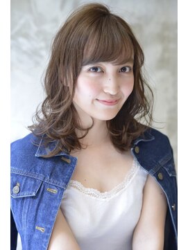 ラべリー 池袋(LOVELEY) ナチュラルスモークブルージュ☆エアリーシルクウェーブ【池袋】