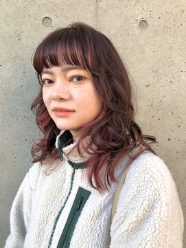 キャラ 池袋本店(CHARA) 暖色系カラー×インナーカラー【池袋/Chara/暖色系カラー】