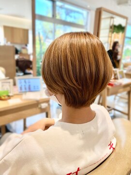 アドラーブル はなみずき店(adorable) 小顔見せで大人かわいい☆ハイトーンカラー×フェミニンボブ