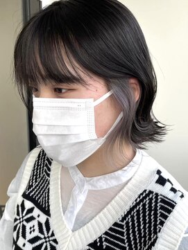 ムク 横浜店(muku) ミルクティーベージュダブルカラーインナーカラーケアブリーチ