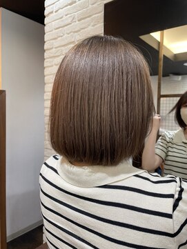 ミリ 奈良店(mm) べージュ/透明感カラー/韓国/髪質改善/奈良駅/奈良/近鉄奈良