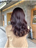 ブリーチなしレッドブラウン