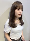 透明感髪質改善ベージュダブルカラーミルクティーグレージュ