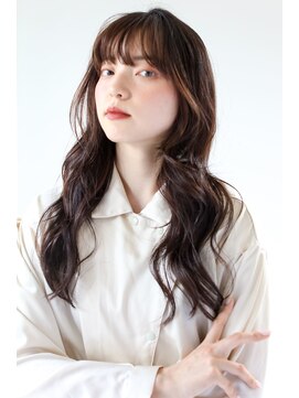 ヘアサロン ガリカ 表参道(hair salon Gallica) [河原塚七海]ゆるふわカールで軽さと動きのあるナチュラルロング