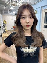 アンメリーアン(Ann merry ann)&nbsp;ことりベージュミルクティベージュシースルーカラー大人可愛い