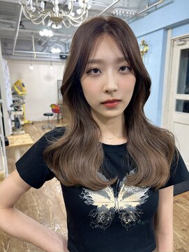 アンメリーアン(Ann merry ann) ことりベージュミルクティベージュシースルーカラー大人可愛い