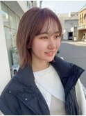 フレンチカジュアル大人美人小顔束間ウルフパーマミニウルフ