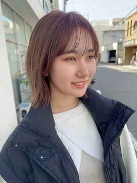 アンメリーアン(Ann merry ann) フレンチカジュアル大人美人小顔束間ウルフパーマミニウルフ