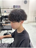 MEN'S HAIR/ダークアッシュ/ニュアンスパーマ/韓国マッシュ
