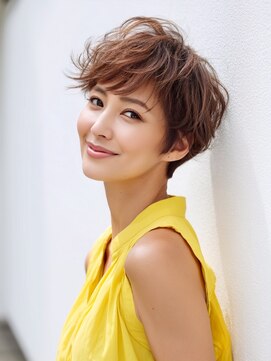 アルトリスト(Altruist Aging×HAIR&SPA) ★暗めカラーグランマッシュフェイスフレーミングデザインカラー