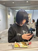 20代30代40代◎首が綺麗に見える切りっぱなしボブ