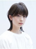 「上品に垢抜ける」大人女性の骨格カバーネオウルフ/前髪あり