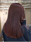 ブリーチなしダブルカラーラベンダーグレージュボルドー秋カラー