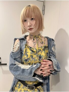 ペレ アネックス 大阪梅田茶屋町店(PELE ANNEX) ミディアムヘア/デザインカラー/フェイスフレーミング/梅田