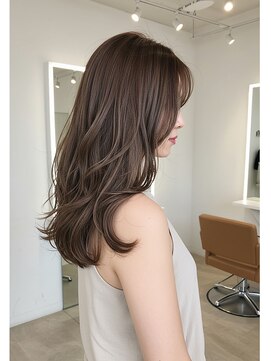 フュージョンファイブ(FUSION5) レイヤーロングベージュ20代30代40代くびれエクステ韓国ヘア