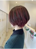 【アンブレラカラー】ハイライト/インナーカラー/大人ショート