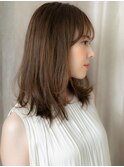 大人美人小顔毛先パーマ抜け感くびれミディアムX浦和30代40代