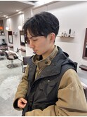 【Look at】MEN'S HAIR刈り上げセンターパートサーフカール