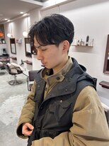 ルックアット(Look at)&nbsp;【Look at】MEN'S HAIR刈り上げセンターパートサーフカール