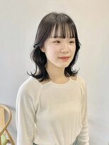 ヘアー アイス 御器所本店(HAIR ICI)&nbsp;髪質改善カラーくびれミディアムレイヤーダークグレージュ