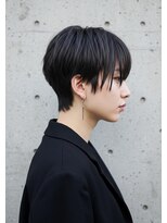 ハピネス 王寺店(Happiness)&nbsp;ハンサムショート 中性ヘア  ショートウルフ ダークアッシュ