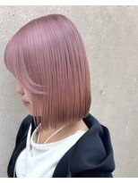 シュガー ヘアアンドネイル 仙台(SUGAR)&nbsp;【ブリーチ２回】ピンクベージュ♪